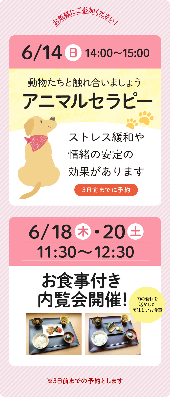 イベント情報随時更新中!